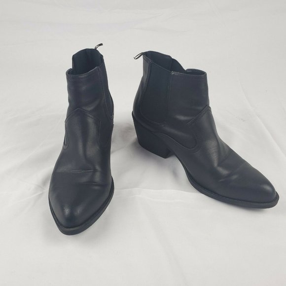 H&M Divided Black Ankle Booties Womens - Picture 2 of 9